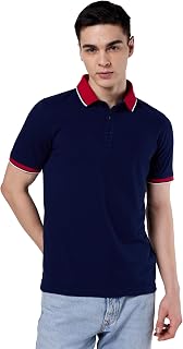Symbol Premium Men's 100% Cotton Solid Polo T-Shirt - Regular Fit | Pique Knit Price In India