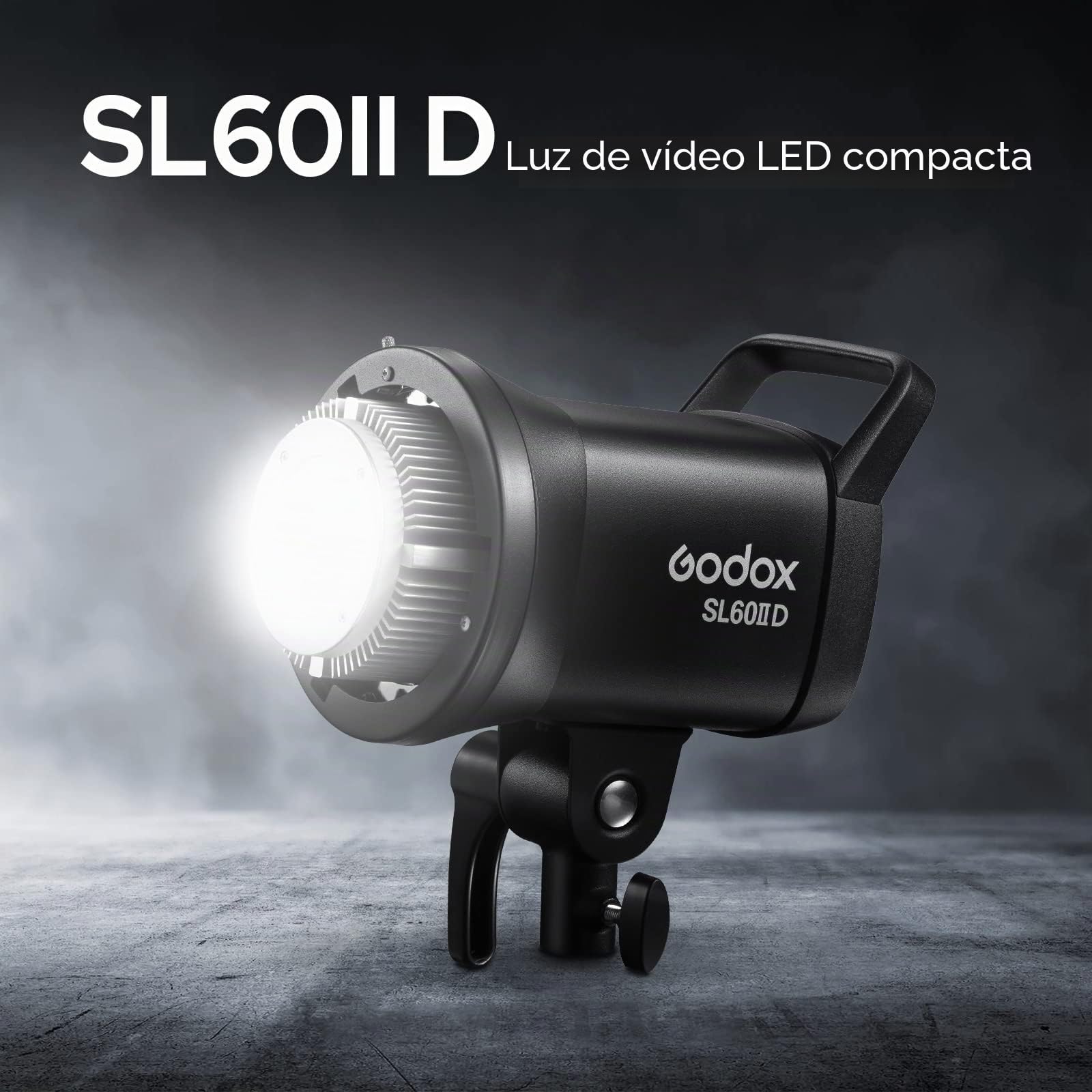 Godox SL60IID LED Video Light 70WS 5600K CRI96+ TLCI97+, Bowens Mount LED Vídeo Luz con 8-FX Effects Estudio Continuas Light