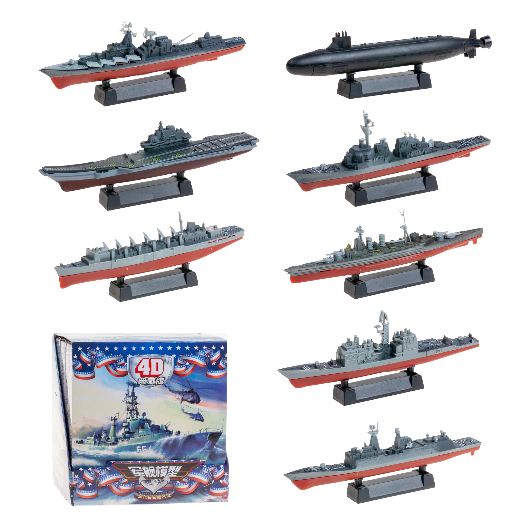 Amazon.com: INGWETECH 8 Pcs Warship Model Set - Battleship
