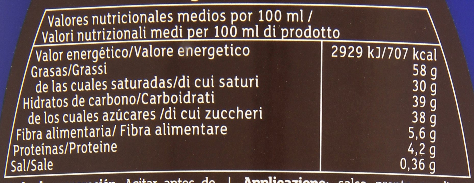 Carte D'Or Crunchy Topping Sirope de chocolate negro crujiente 892 ml