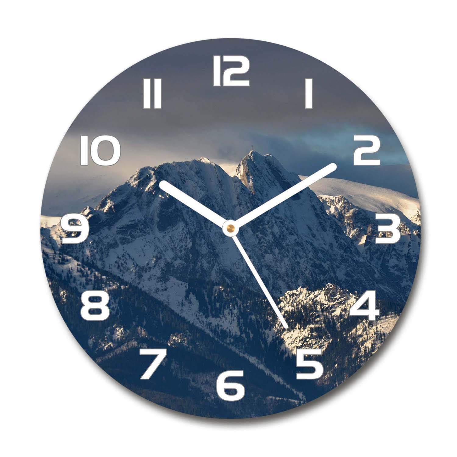 Horloge silencieuse en verre trempé 60x60 cm salon design Tulup