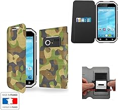 Case-Industry Etui MTT Master 4G Camouflage Vert Collection Pattern avec Rangement Interne Porte Carte - Housse de Protection MTT Master 4G - Pochette