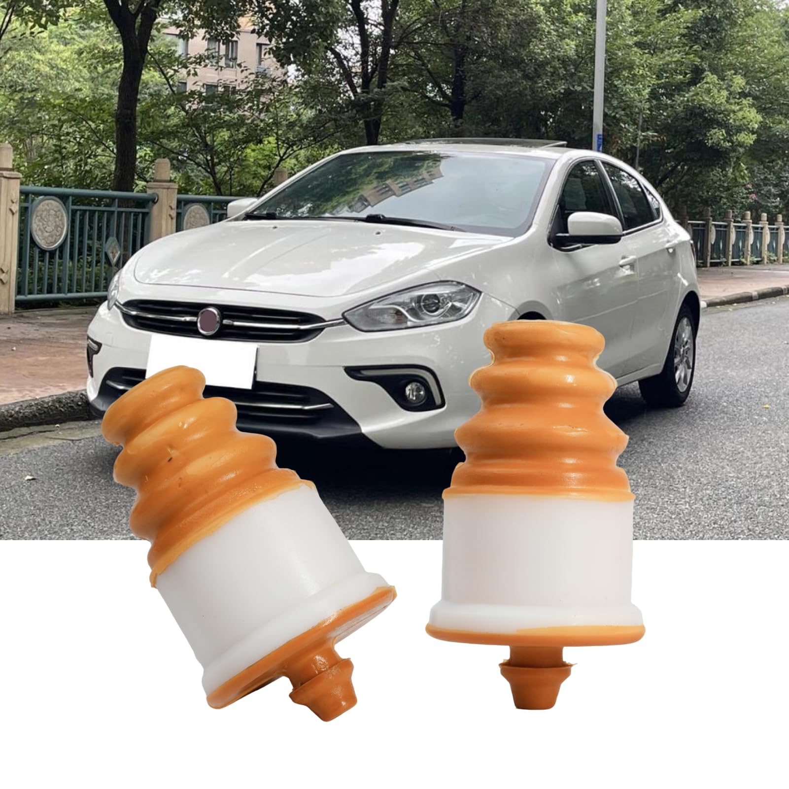 2pcs Tampone Sospensione Posteriore per F-I-A-T 500 Abarth Panda 50703905 51741621 51811829 51818252, Battuta della Sospensione Posteriore