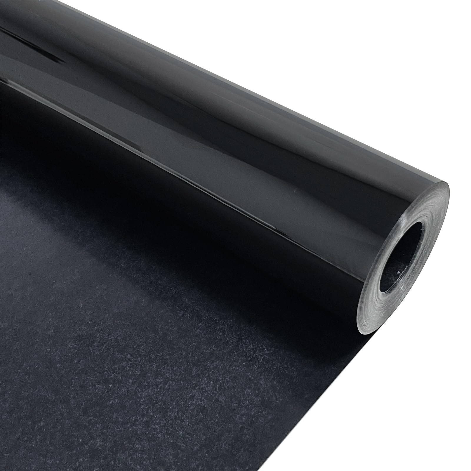 Black Heat Transfer Vinyl HTV Roll Matte PU 12" x 20 ft. | Easy to Cut, Weed &amp; Transfer, Black Iron On Vinyl for Cricut, Silhouette Cameo &amp; Other Craft Cutter Cutting Machine