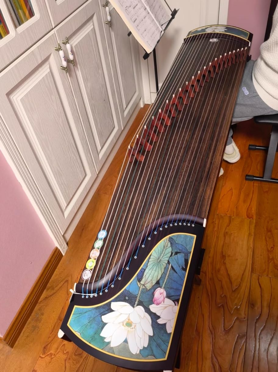 Guzheng Lotus-Diagramm, 163 cm, 21 Saiten, professionelle Leistung, chinesische Saiteninstrumente