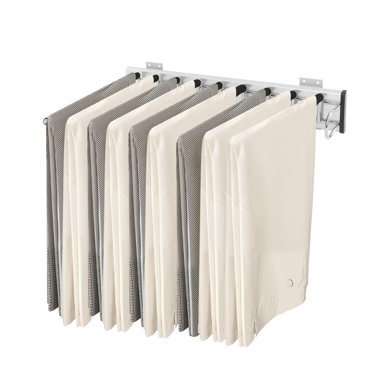 Gancio Estensibile Per Pantaloni In Acciaio Inox 201 – Salvaspazio Da Armadio, 110 Cm, Portata 25 Kg - 3