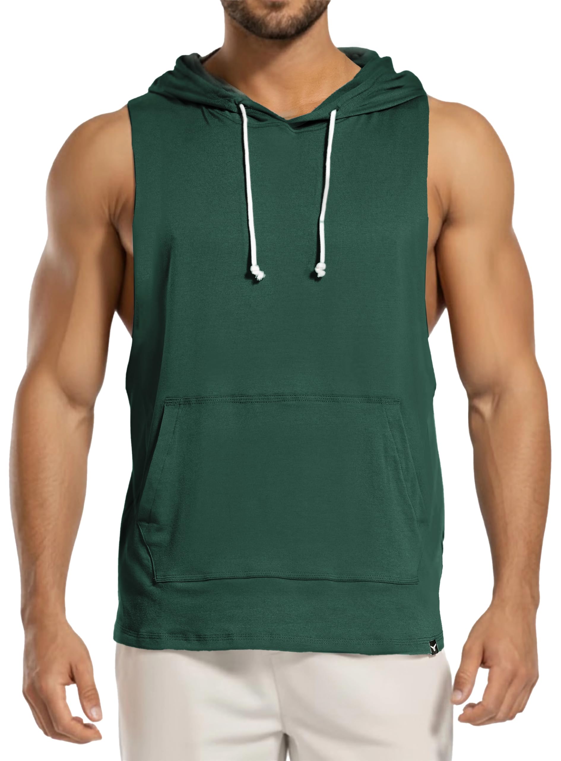 Project Titan Men's Icon Cut Off Workout Hoodies Gym Muscle Tank Shirts Sleeveless Training Hoodies