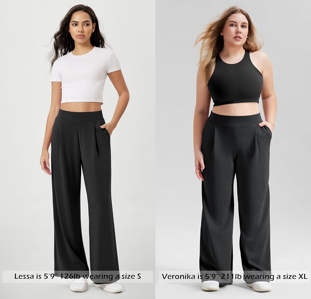 Amazon.com: ODODOS Modal Soft Wide Leg Pants for Women High Waist