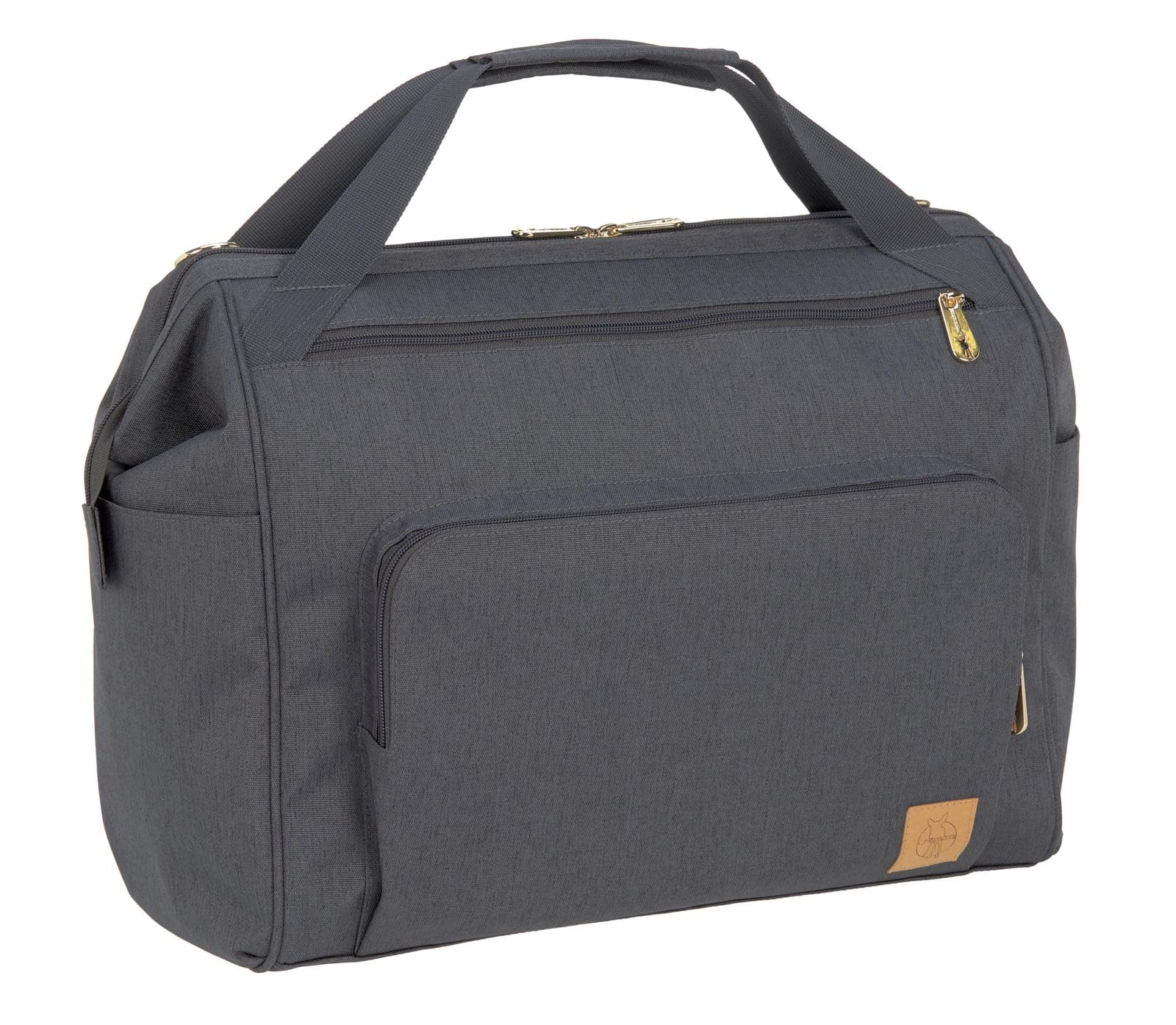LÄSSIG Goldie Twin Bag Wickeltasche Babytasche mit Rucksackfunktion anthrazit