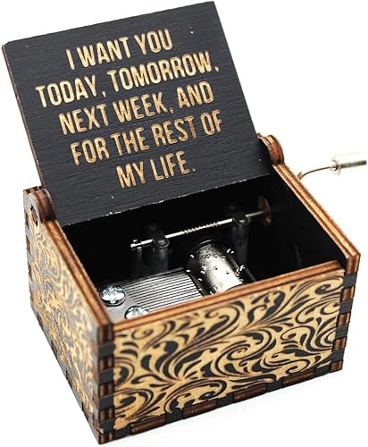 Caja de música de madera, cajas de música de amor, regalo para esposa/marido/novio/amante, idea de regalo para Navidad, Año Nuevo, Día de San