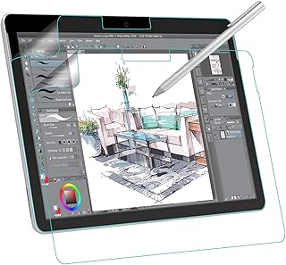 MoKo 2-Pack PET Matte Screen Protector Compatible with Microsoft Surface Go 3 (2021)/ Surface Go 2 2020/ Surface Go 2018, [Writing Like on Paper] Anti-Glare Premium PET Film