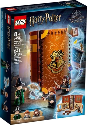 LEGO Harry Potter 76382 Chwile z Hogwartu: zajęcia z transfiguracji; kolekcjonerska zabawka z klasą profesor McGonagall (240 elementów)