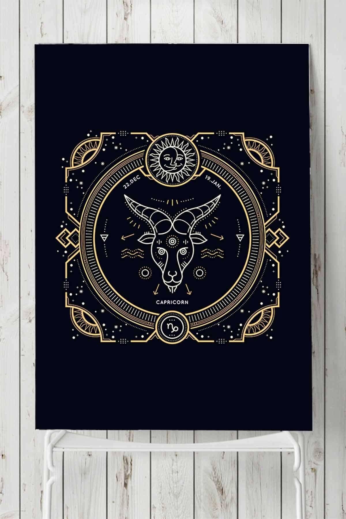 Postermanya (pster19824) Oğlak Burcu Tasarım Poster 2 60 x 90