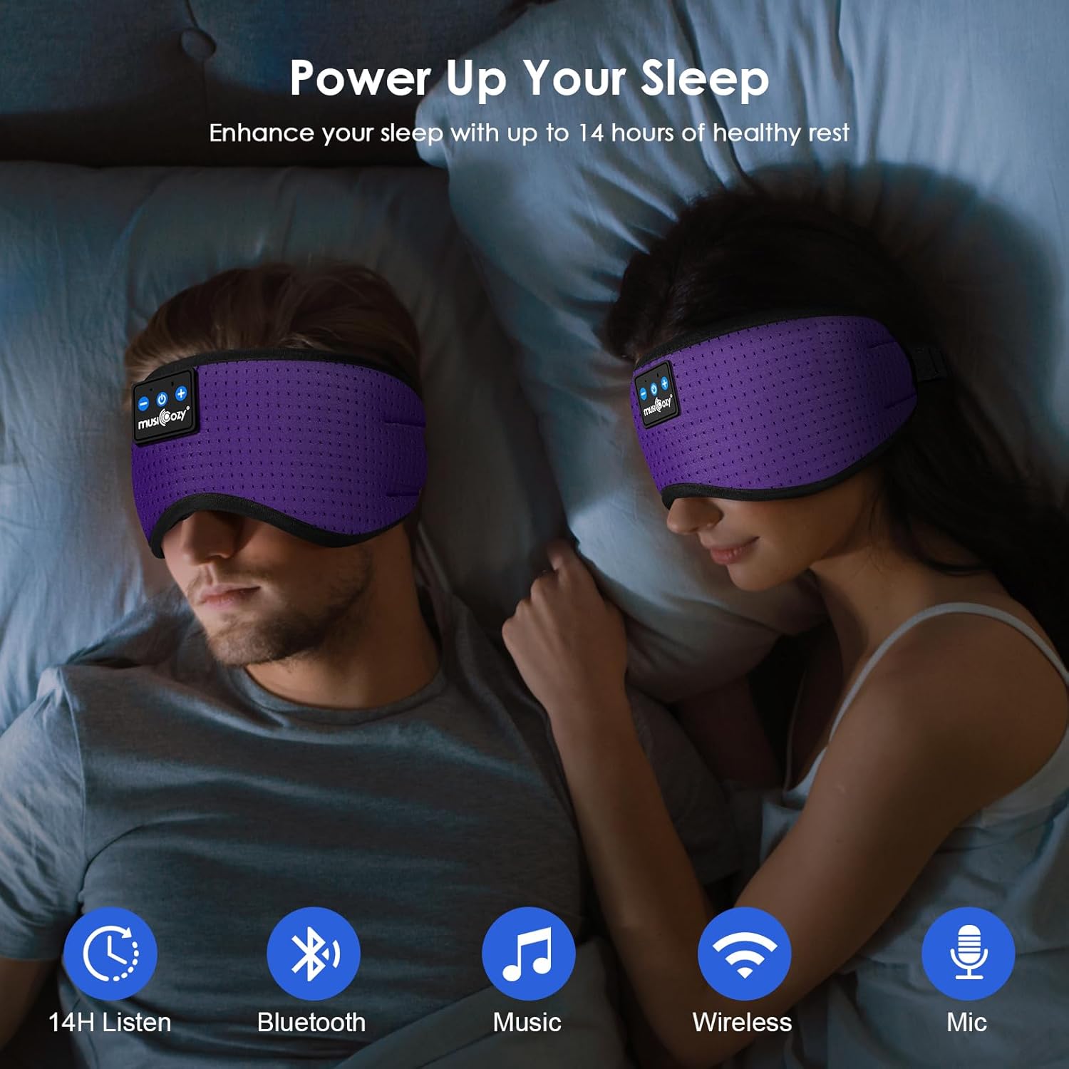 MUSICOZY Bluetooth Schlafmasken-Kopfhörer: Die perfekte Lösung für erholsamen Schlaf und entspannte Nächte!
