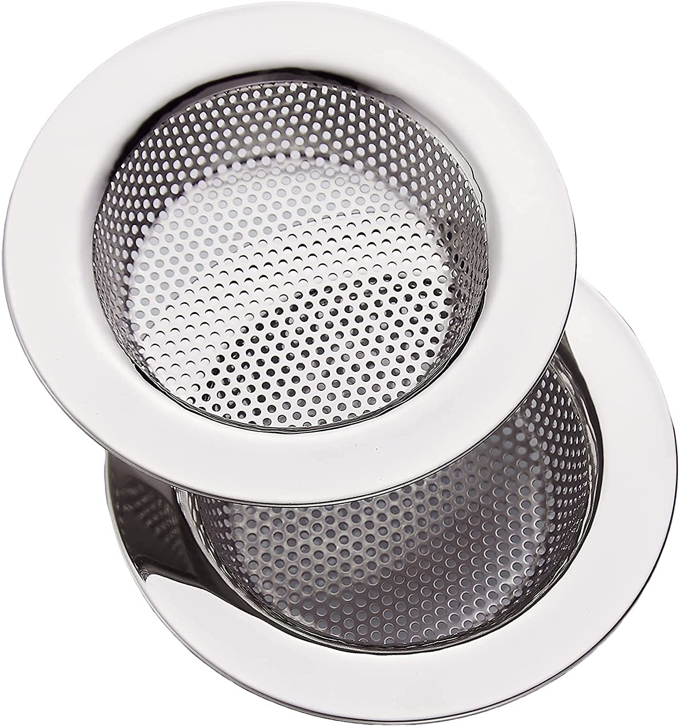 Vastra Kitchen Sink Strainer Stainless Steel, LASSHSWA Kitchen Sink Drain Strainer Sink Strainers for Kitchen Sinks with Large Wide Rim 4.5" Diameter (2 Pack) (B09TYWWWXK) Amazon Price History, Amazon Price Tracker