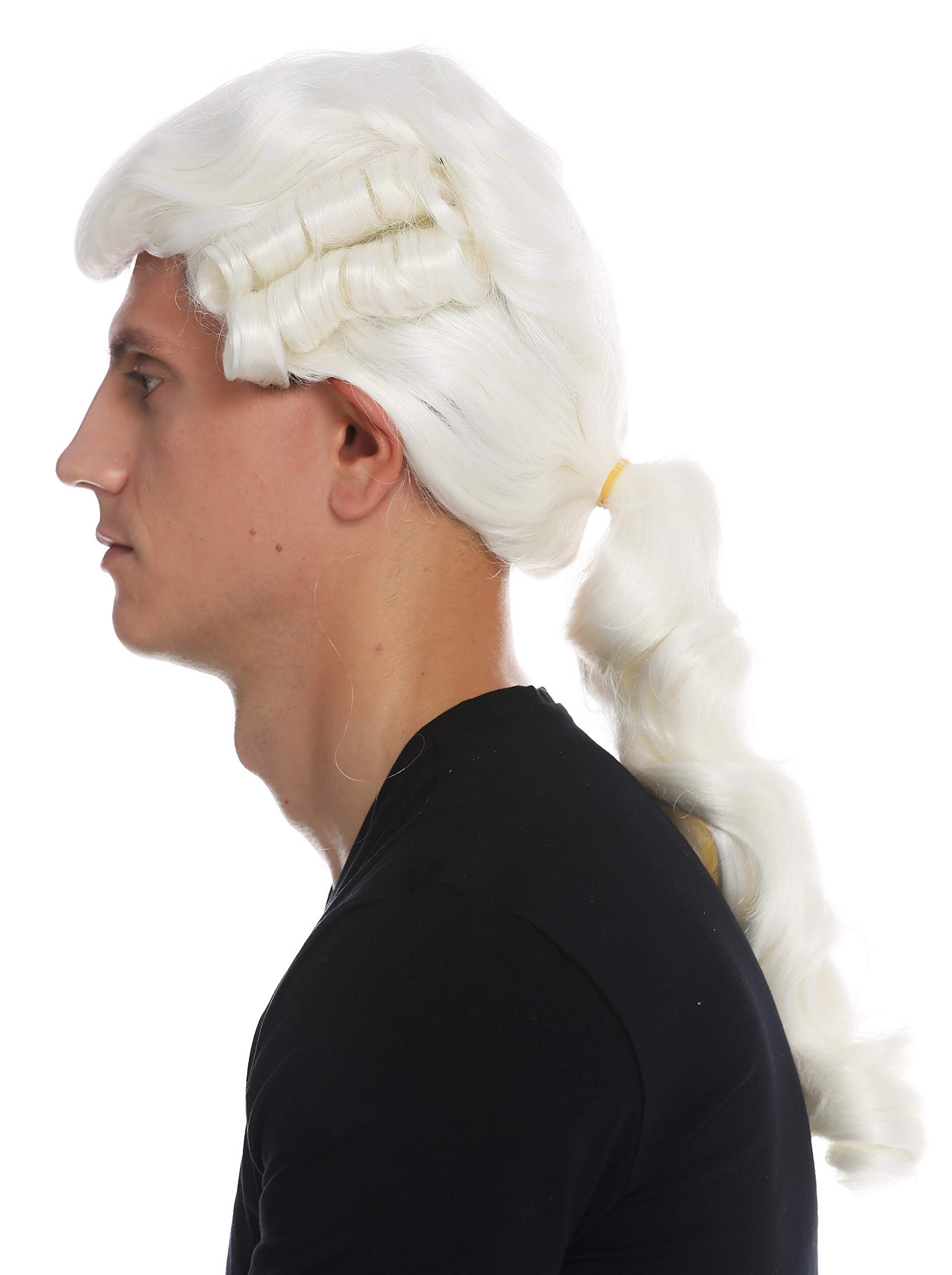 WIG ME UP - VK-31-1001 wig men man historic baroque renaissance white braid noble man - Image 3