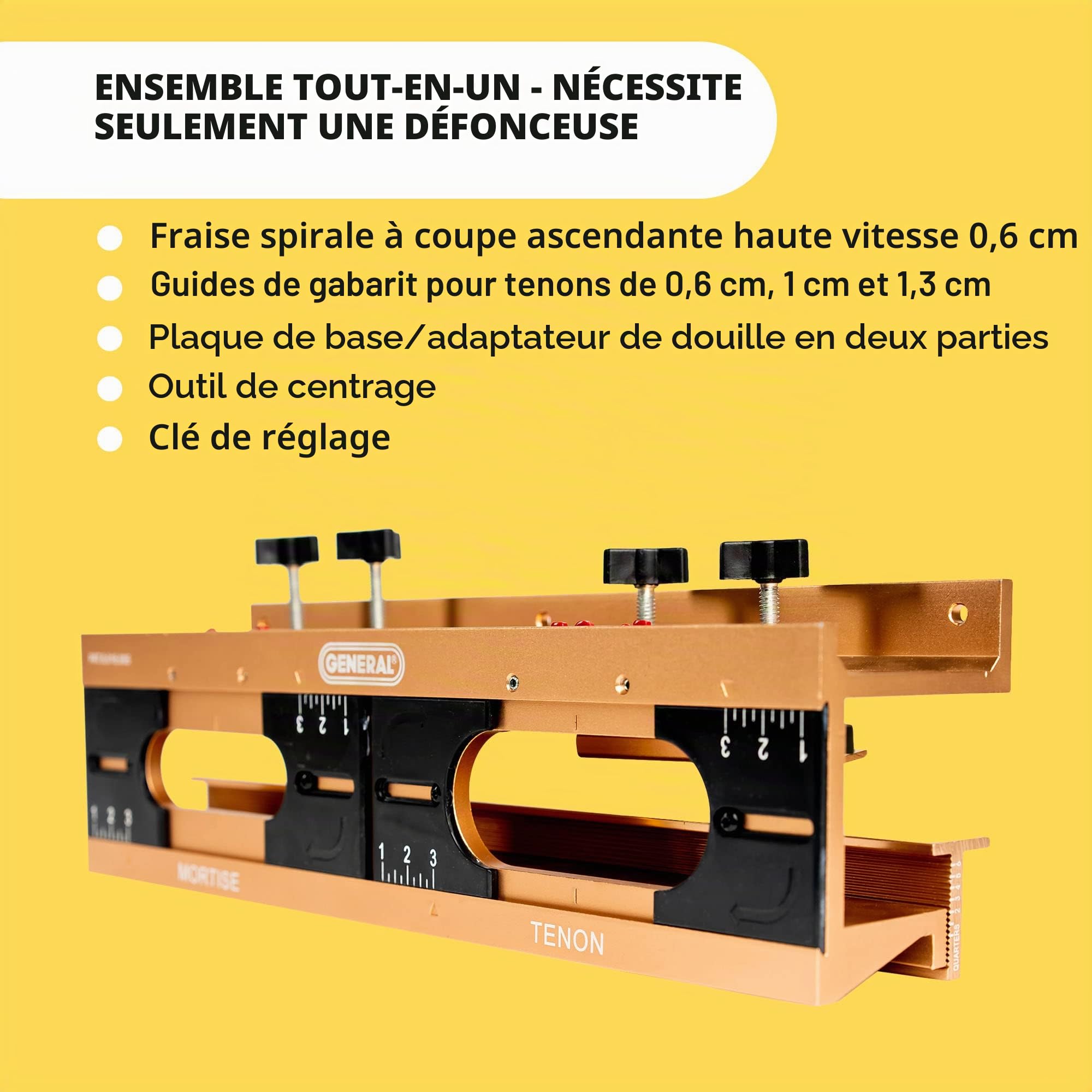 General Tools E Z Pro Mortise & Tenon Jig (870)