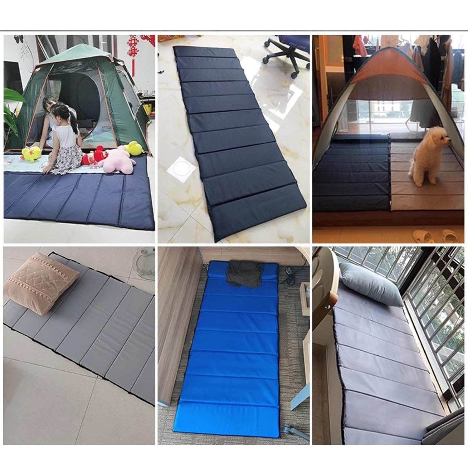 Polyester-Baumwoll Feldbett Auflage Portabel Camping Matratze Mehrzweck Matratze für Campingbett Schlafmatte oder Reisedecke fürs Outdoor, Reise
