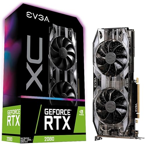 EVGA GeForce RTX 2080 XC GAMING, 8GB GDDR6, Dual HDB Fans & RGB LED Graphics Card 08G-P4-2182-KR