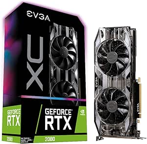 EVGA GeForce RTX 2080 XC GAMING, 8GB GDDR6, Dual HDB Fans &amp; RGB LED Graphics Card 08G-P4-2182-KR