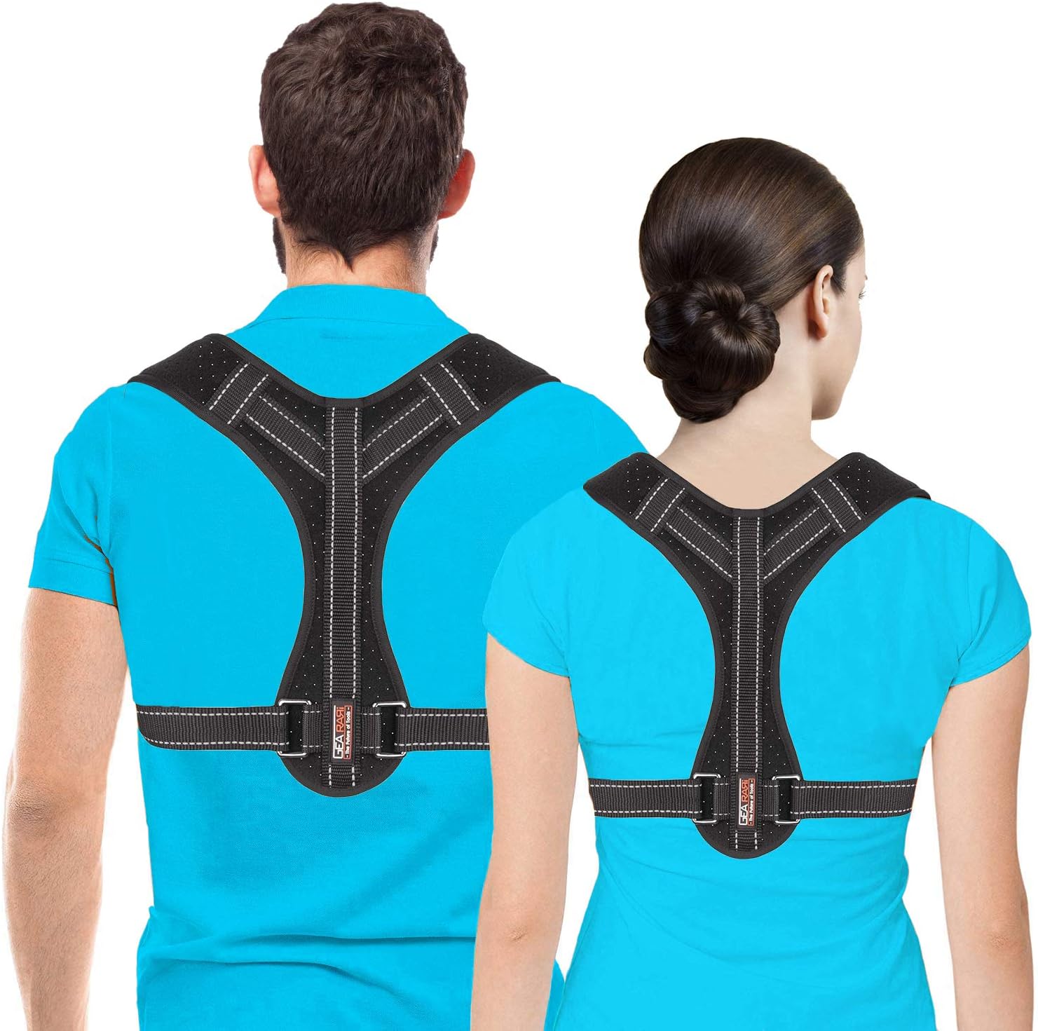 Posture Corrector for Men and Women, Upper Back Brace for Clavicle Support, Adjustable Back Straightener and Providing Pain Relief from Neck, Back & Shoulder, (Universal) (Regular)