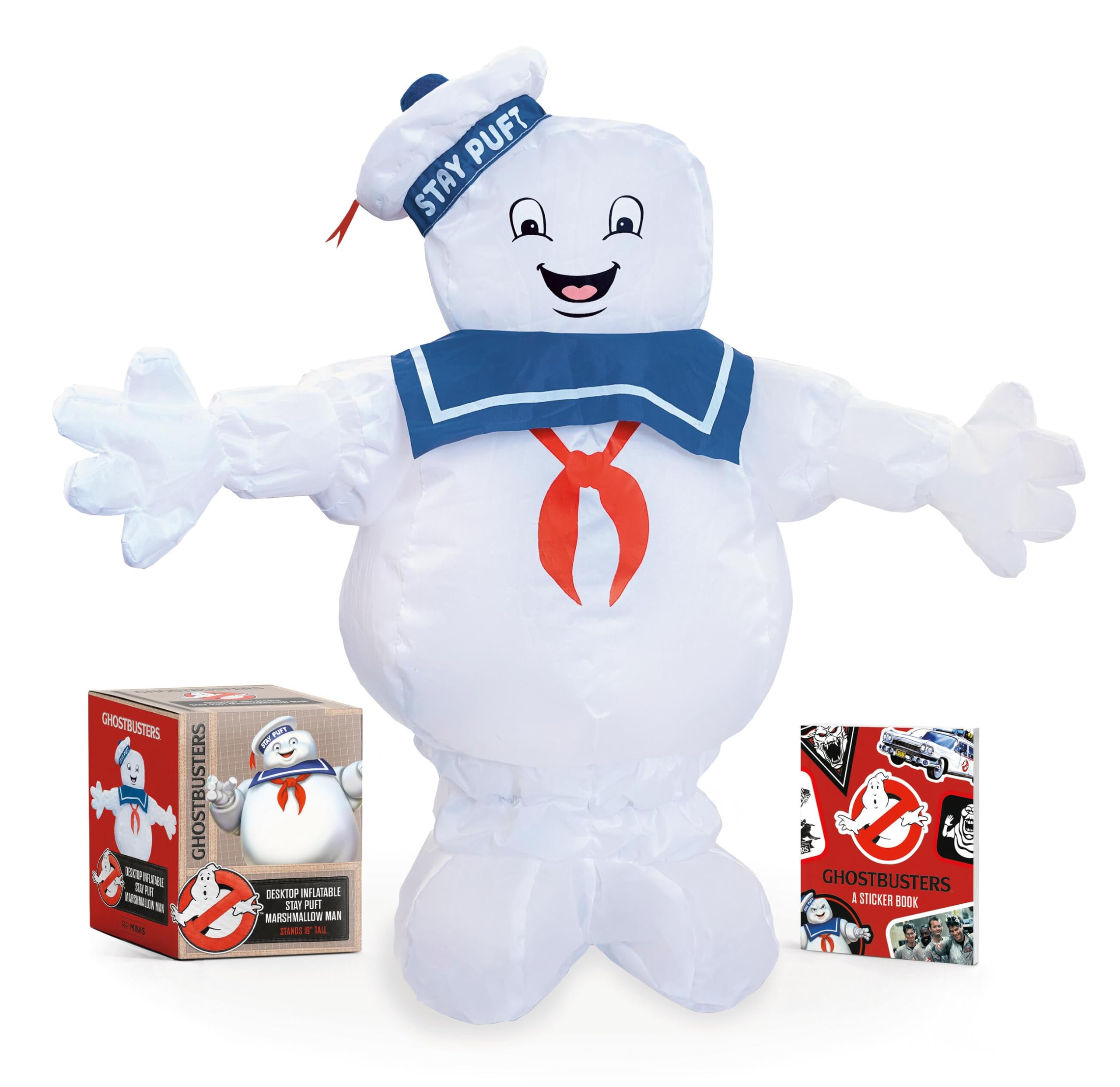 Ghostbusters: Desktop Inflatable Stay Puft Marshmallow Man: Stands 16″ Tall