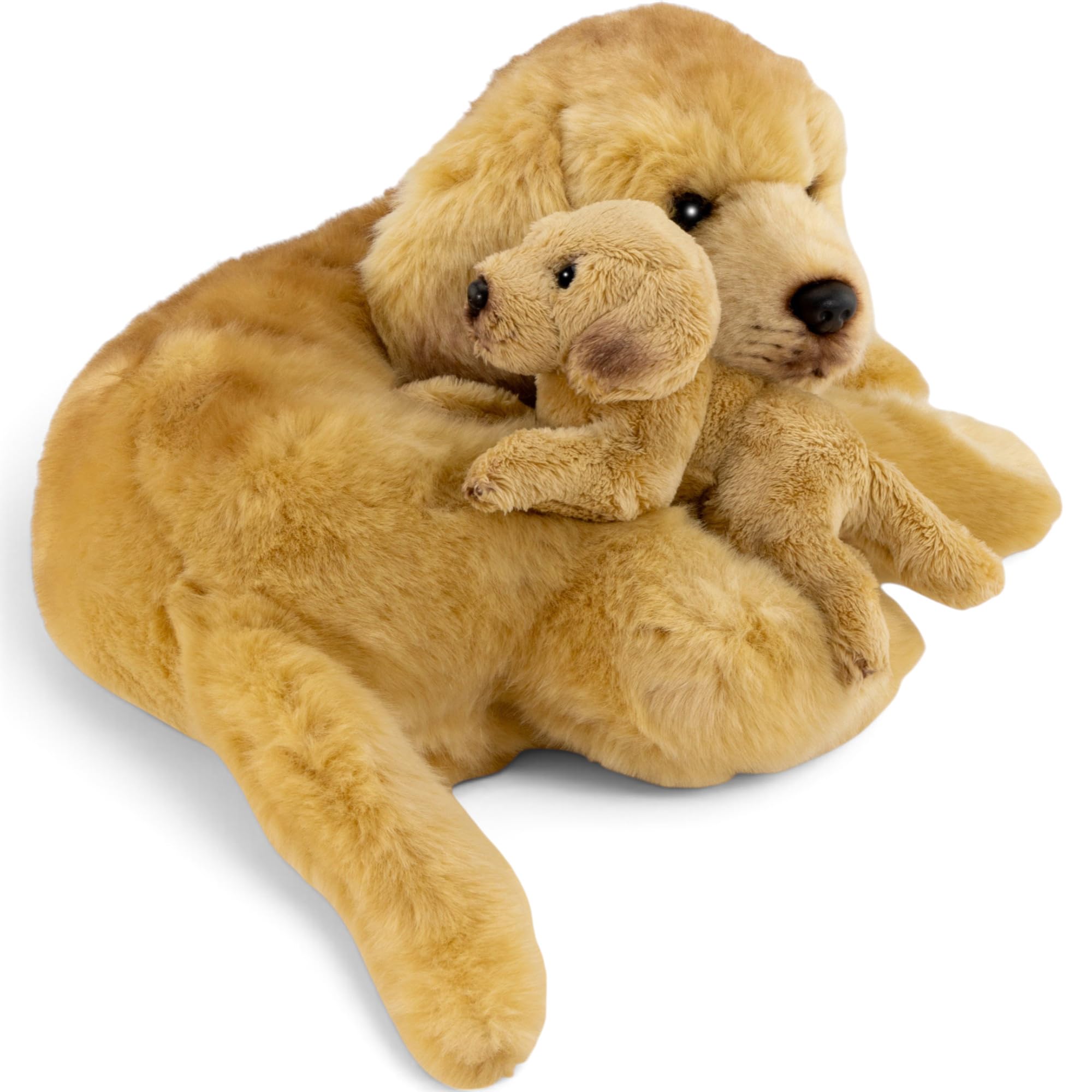 Carl Dick Labrador avec bébé 30 cm. Peluche, Jouet en Peluche, Animal en Peluche 3618