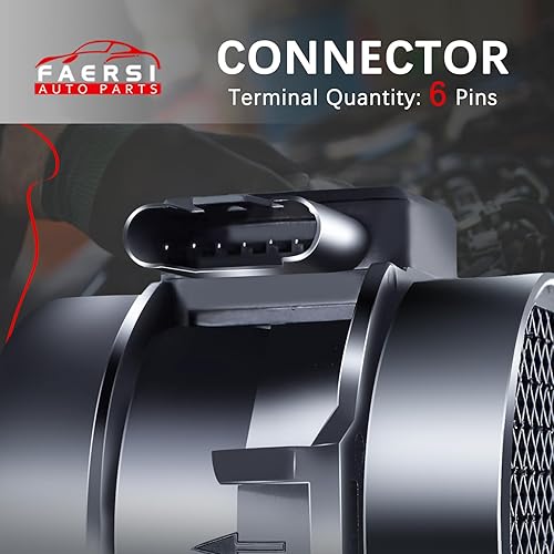 Miniatura 5 de FAERSI Medidor de sensor de flujo de aire masivo MAF compatible con BMW 325Ci 325i X3 Z4 2.5L l6 2004 2005 2006 BMW 325Ci 325i X3 Z4 2.5L L6