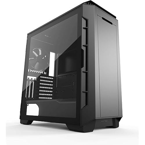 Phanteks (PH-EC600PSTG_BK01) Eclipse P600S Hybrid Silent and Performance ATX Chassis – Tempered Glass, Fabric Filter, Dual System Support, Massive Storage, PWM hub, Sound dampening Panels, Black