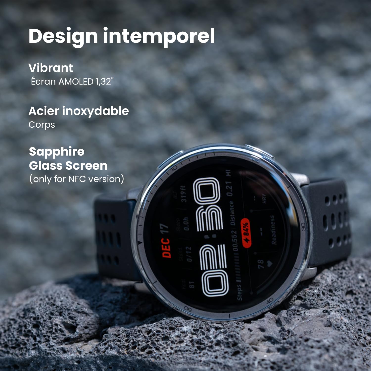Amazfit Active 2 Smart Watch 44mm, AI, Contrôle Vocal, GPS et Cartes incluses, Batterie 10 Jours, Montre Intelligente, 160+ Modes Sportifs, 5 ATM Water Resistant pour Android et iPhone