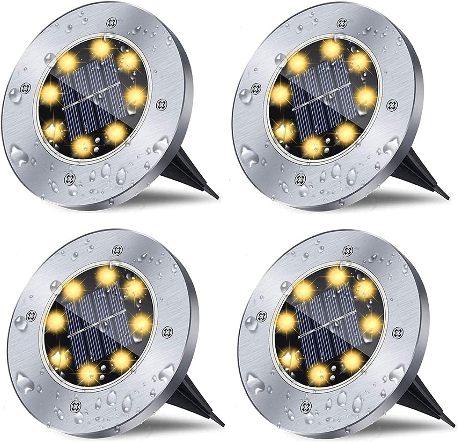 Sponsored Ad – NEXT LIFE Solar Disk Lights,8 LED Solar Ground Lights, Outdoor Garden Waterproof Landscape Lighting for Patio Pathway Lawn Yard Deck Driveway Walkway, Warm White (4 Pack)