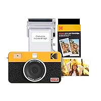 KODAK Mini Shot 2 Retro Regalo di Natale 4PASS 2-in-1 Fotocamera istantanea e stampante fotografica (5,3 x 8,6)