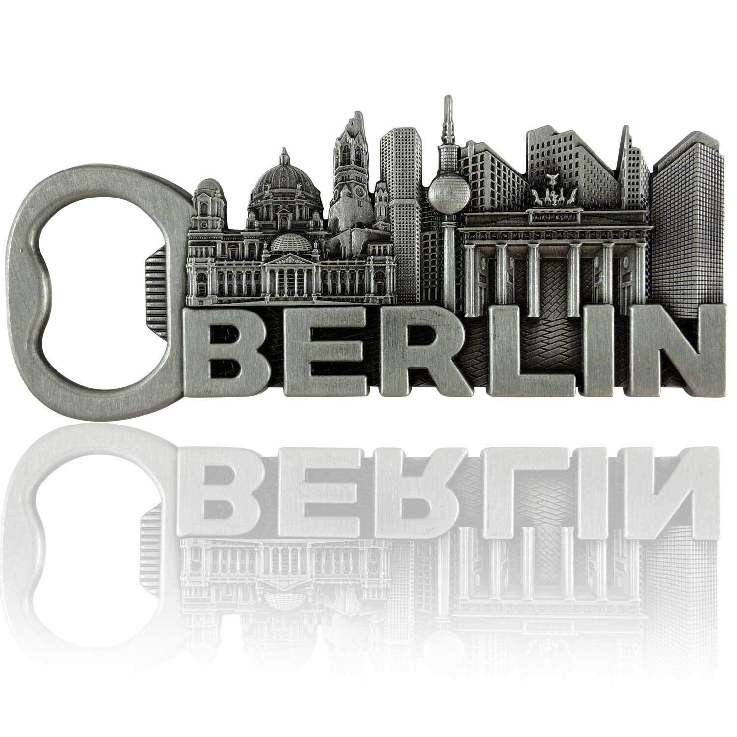 metal magnet BERLIN | typical capital souvenir | fridge magnet | Designed in Germany bottle opener