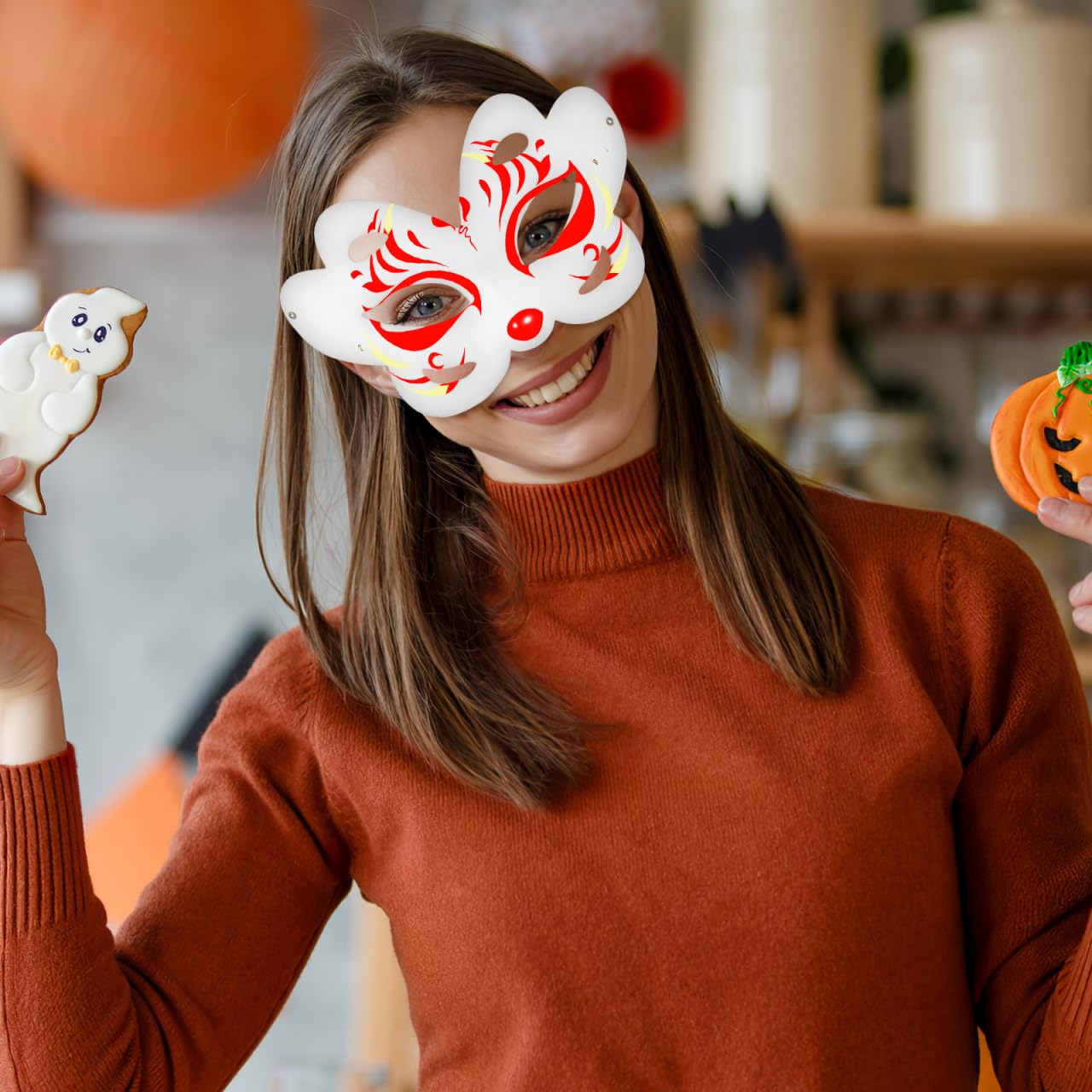 STOBOK Máscaras De Papel Diy Para Fiesta 20 Piezas Sin Pintar Máscara De Cosplay Ligera Y Cómoda Para Carnaval Halloween Y Manualidades