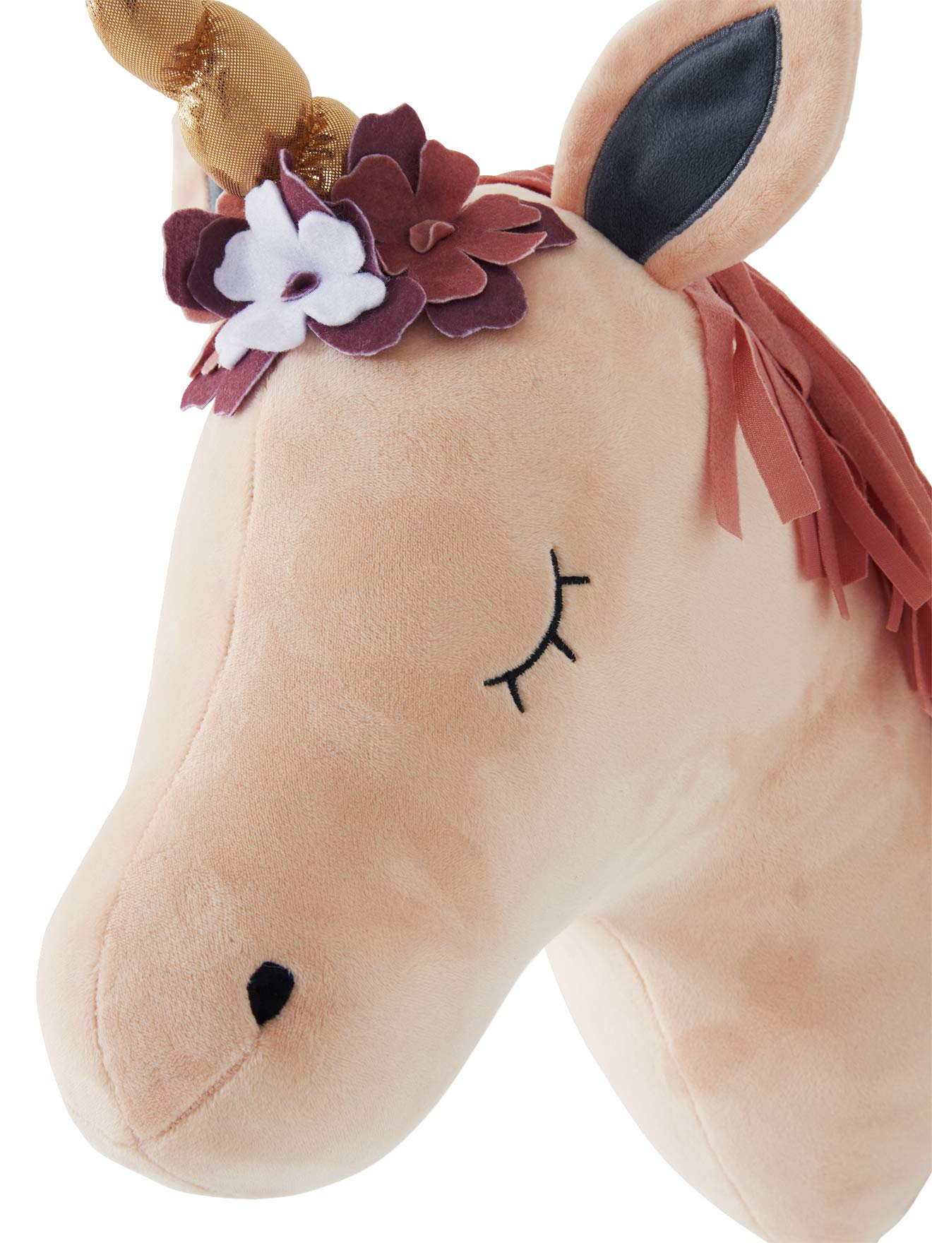 VERTBAUDET Trophée Mural Licorne Rose TU