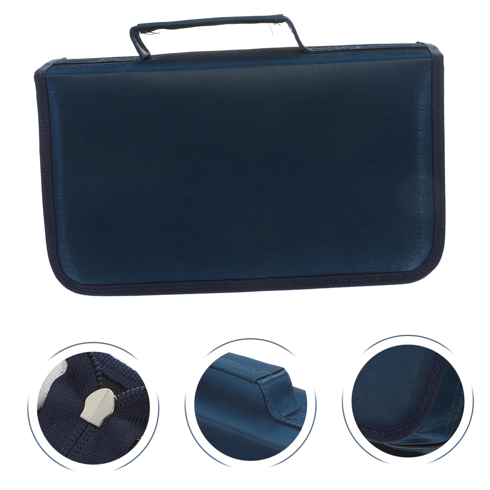 ULTECHNOVO 3pezzi Custodia Cd Portatile Organizer Compatto Per Dvd e Dischi Capacità Protezione Contro Graffi e Danni Per Uso Domestico e Auto Design Minimalista e Elegante