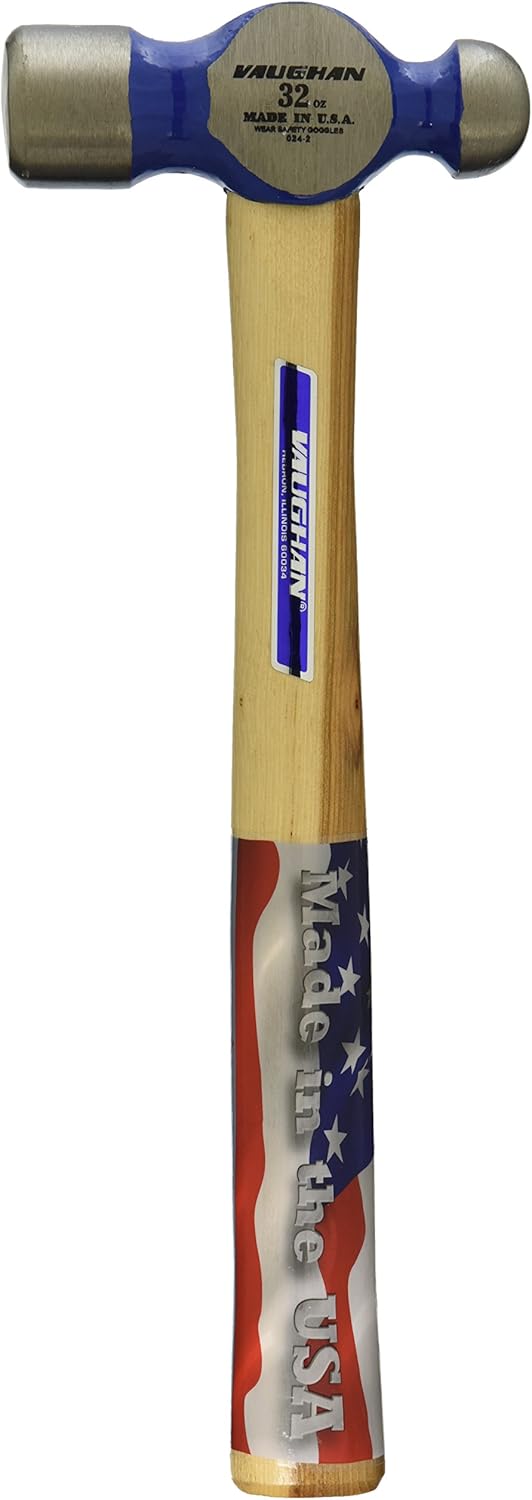Bеѕt Cуbеr Dеаlѕ 🔥 Vaughan 158-30 TC432 Hickory Handle Ball Pein Hammer, 32-Ounce Head