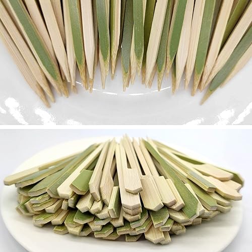 Miniatura 2 de 100 mini brochetas de bambú para barbacoa, brochetas de frutas, brochetas de carne para fiestas en la parrilla, kebabs, sándwich, frutas, fondues de