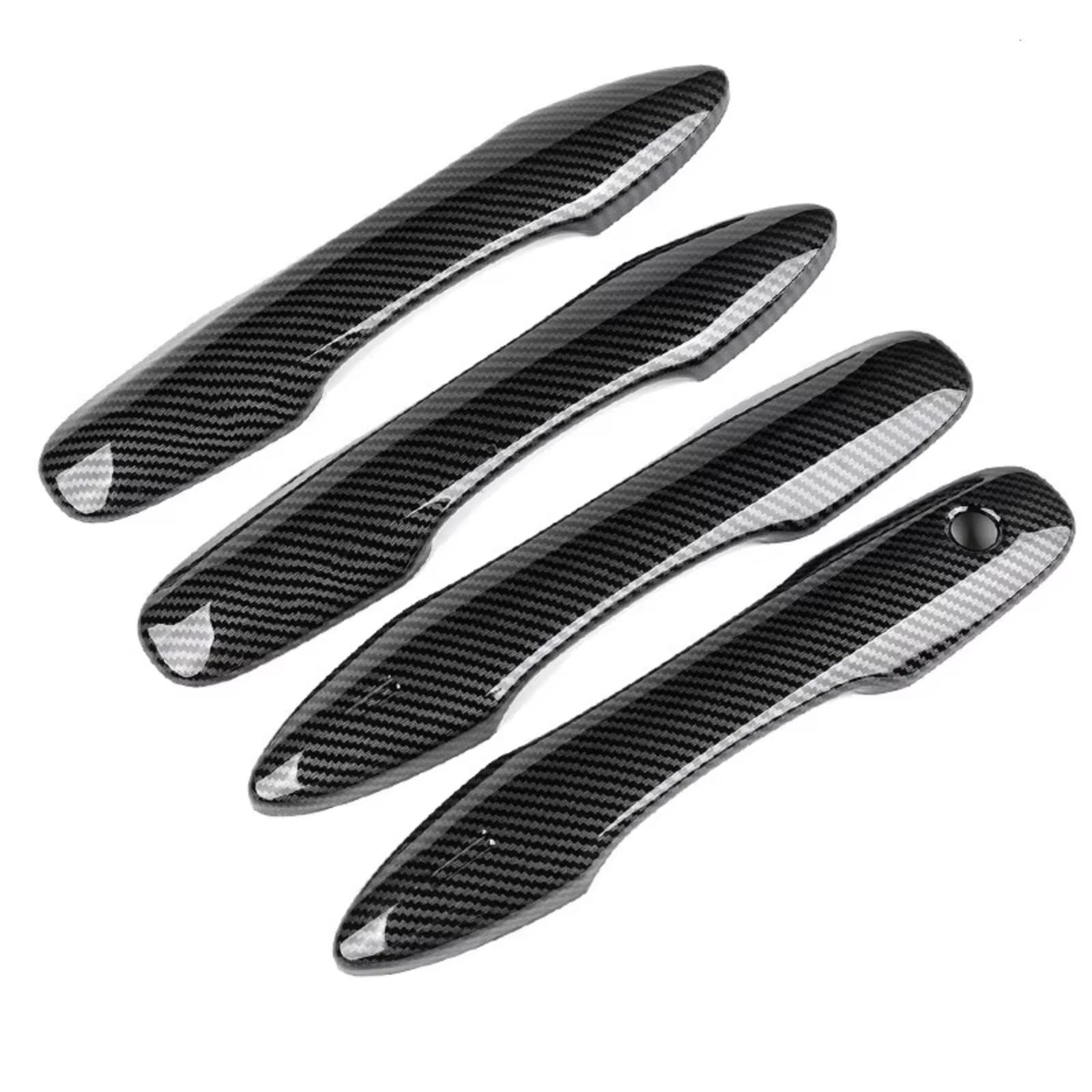 Rcuihgfb Carbon Fibe Door Handle Shell Compatible With Toyota For Ray For Lingrui Car Exterior Door Handle Decoration Modification Trim Protector Set(Carbon Fibe)