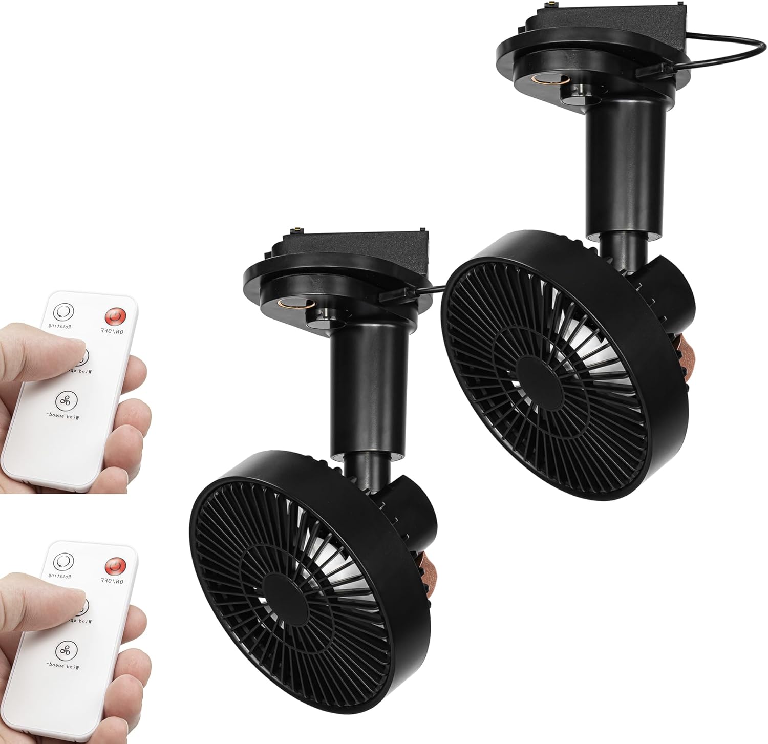 美容家電 FSLiving 2個セット ダクトレールファン 静音 小型レール送風機