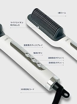 Amazon.co.jp: 【特許取得コーム採用＆高濃度マイナスイオン搭載