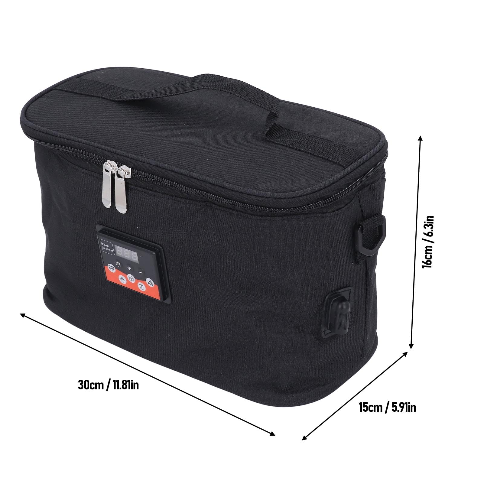 Asixxsix Calientabiberones Portátil para Coche, Calentador de Leche Regulable en Temperatura, Calientabiberones con Pantalla Digital para el Viaje del Bebé Esencial