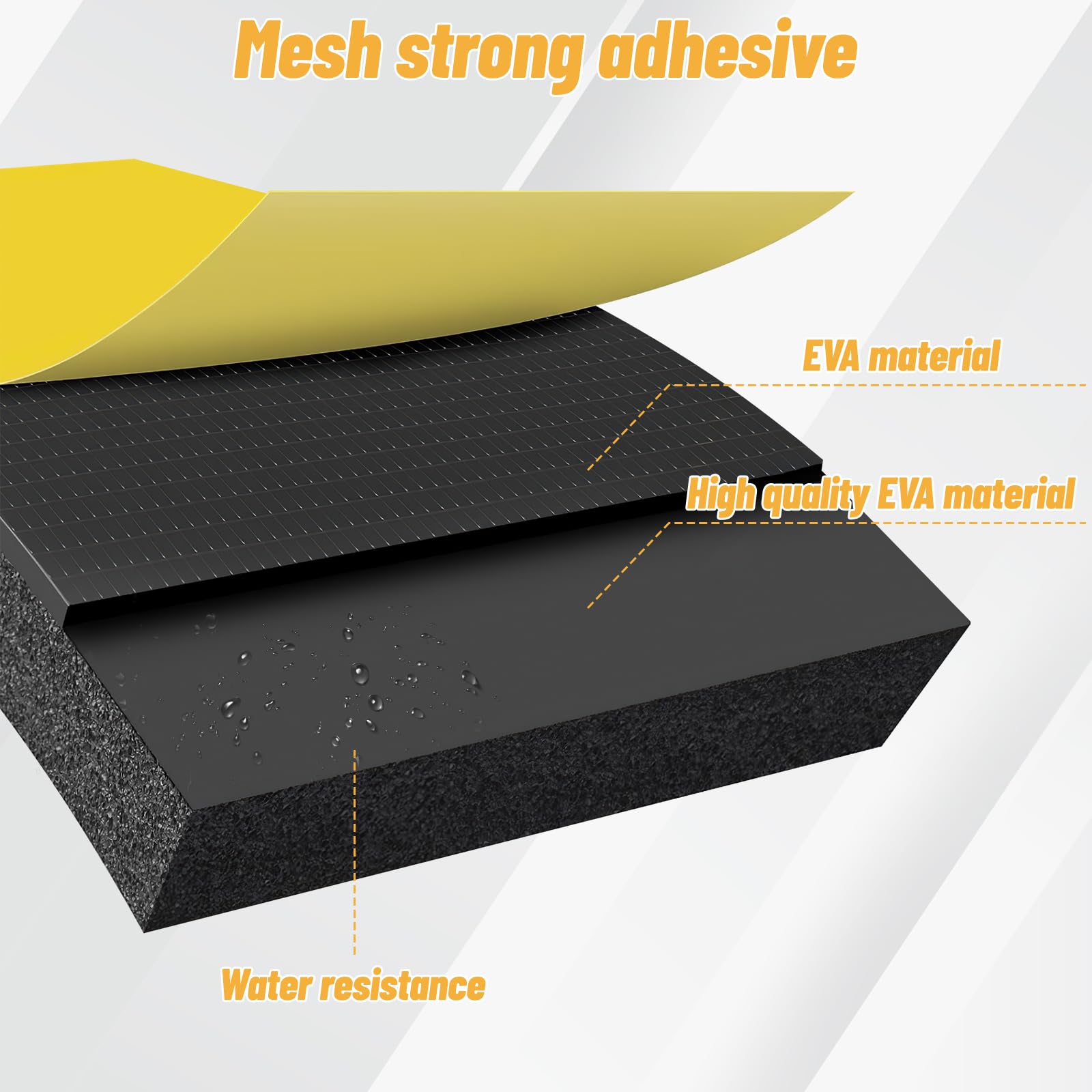 Set di 4 protezioni da parete per garage, colore nero, autoadesive, 3 cm, extra spesse, per auto, garage, porta del garage