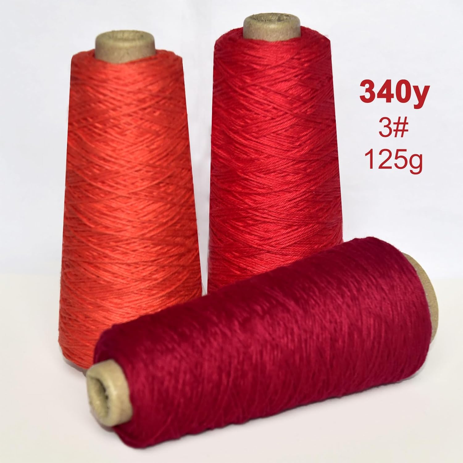 3 Cones total375g size3 Crochet Thread,100% Pure Cotton Thread Yarn for Hand Knitting,crochetting(350-666-816)
