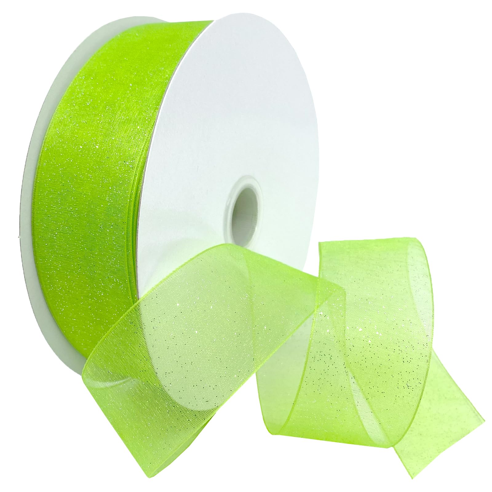 Ruban transparent de qualité supérieure Morex Ribbon vert île 95009/100-558