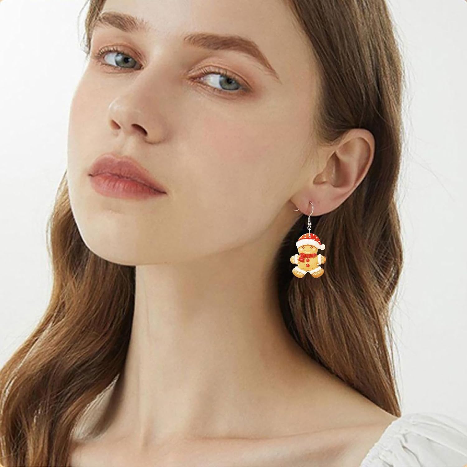 Women Christmas Earrings, Hypoallergenic Earring, Cute Funny Drop Dangle Earrings for Women, Winter Xmas Earrings, Christmas Party Accessories Fashion Jewelry, Christmas Gift for Her - Image 5