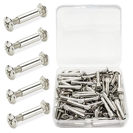 WakiHong 60 Pezzi Raccordo Mobili Viti Manicotto Viti Di Collegamento - Foto 5