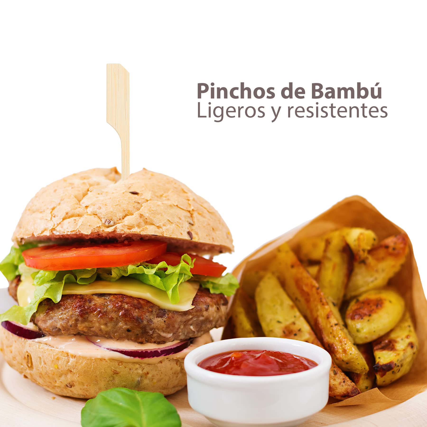 Confezione 50, 100, 300 Pezzi, Spiedini di Bambù per Barbecue, Spiedini di Finger Food in Bambù, Bastoncini ideali Cocktail, Carne, Frutta, Feste, uso artigianale, Verdure, Diverse Misure