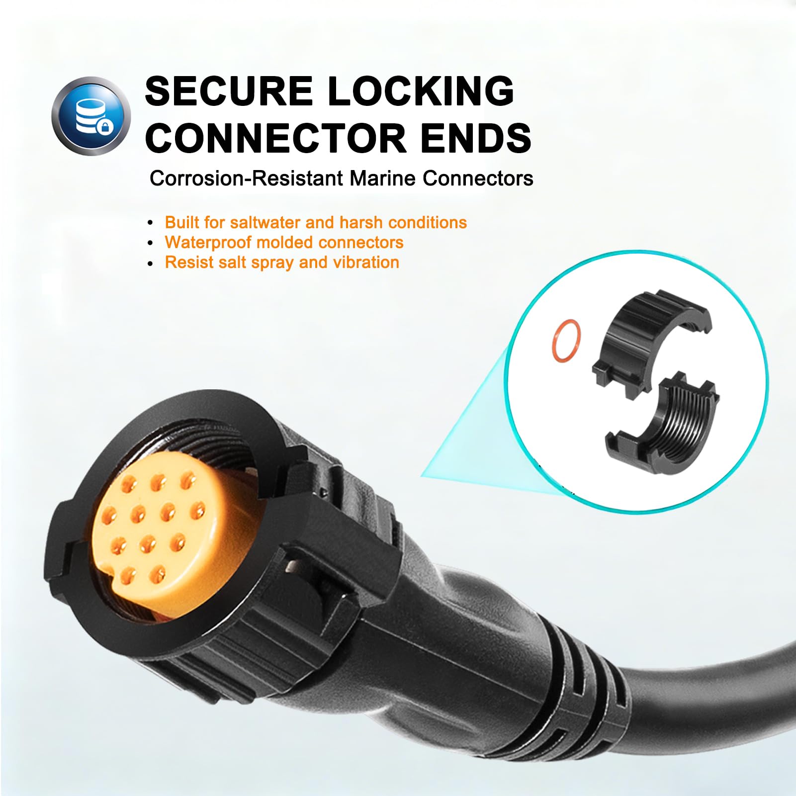 010-11617-42 Extension Cable For Garmin XID Transducers 12 Pin 30 Feet - View #13
