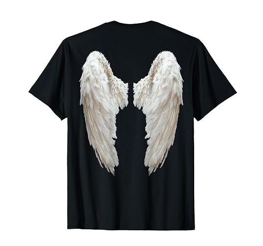 Angel Wings On Back Of T-Shirt